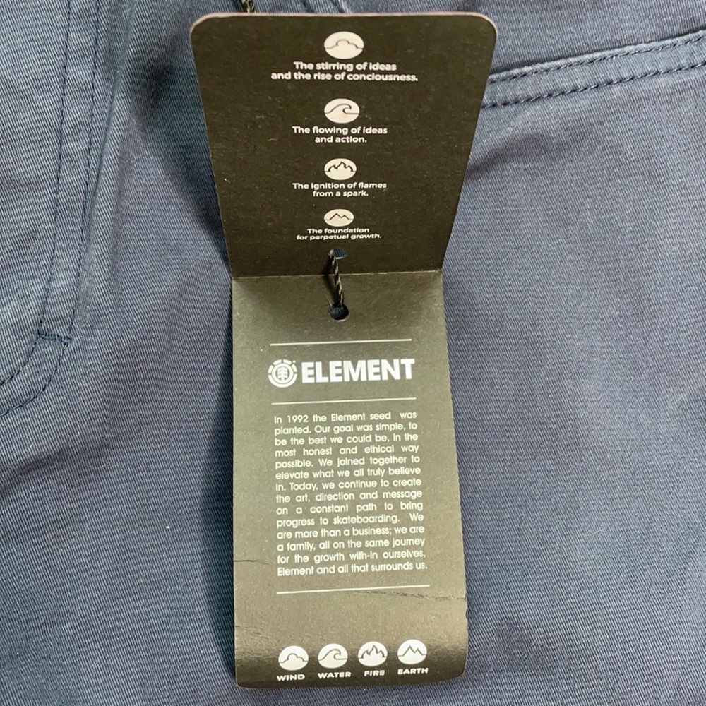 Men's Element Rochester Flex Navy Blue Nick Garcia Skateboarding Pants NWT - Picture 5 of 16